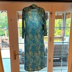 Tuckernuck Blue and White Long Sleeve Dress